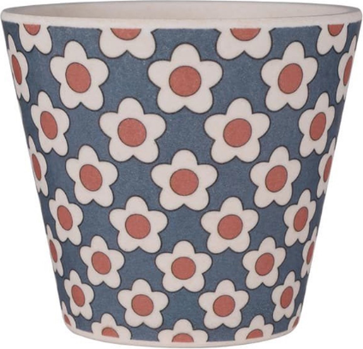 Quy cup 90ml Ecological Espresso Reisbeker “Daisy Blue” 7x7x7cm