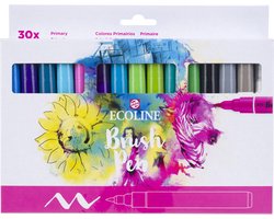 Ecoline Brush Pen set Primair | 30 colours
