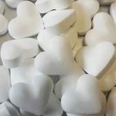 Snoep - Dextrose - hartjes wit - 1Kg - uitdeelsnoep - huwelijk - candybar
