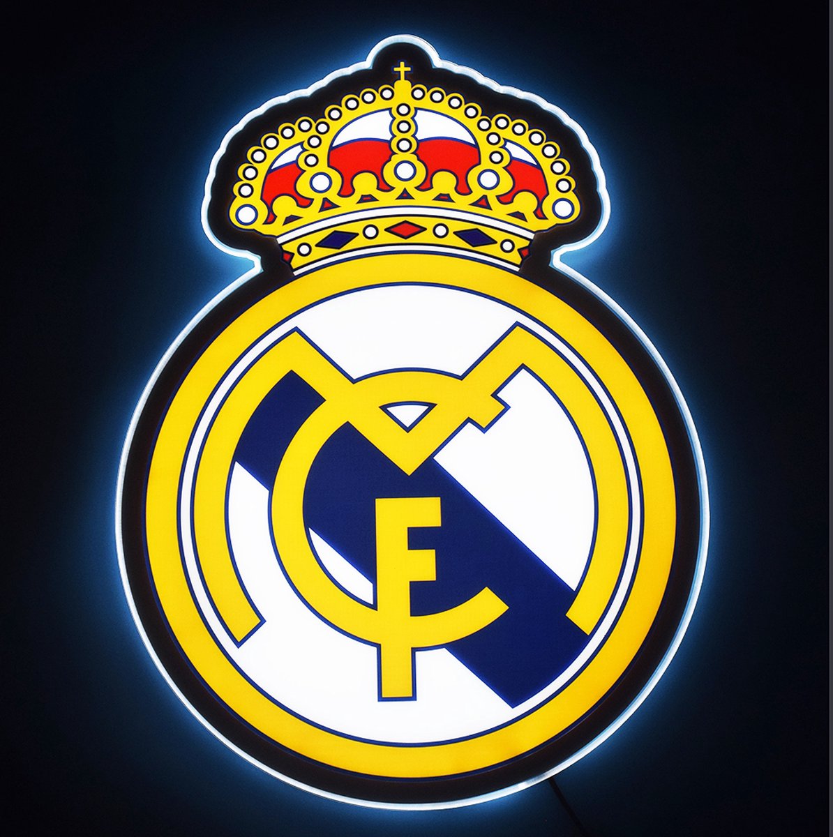 Real Madrid led logo verlichting 48 cm