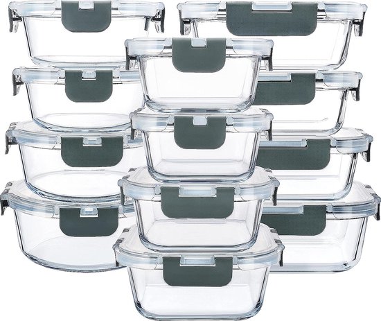 Glazen vershouddoos met bamboe deksel - plasticvrij - Zero Waste Shop