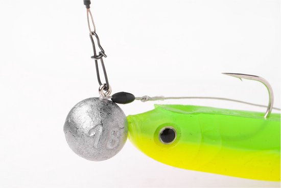 Spro Softbait Braided Zander Stinger (18 kilo) - Maat : 6.5cm - haak 6 Treble - Softbait 10-13cm van Spro — afbeelding 3