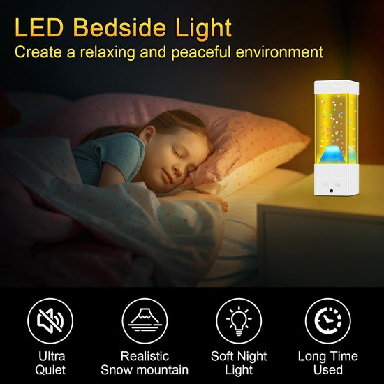 Lavalamp - Sfeerlamp - LED lamp - Nachtlamp - Leeslamp van Monzana — afbeelding 5