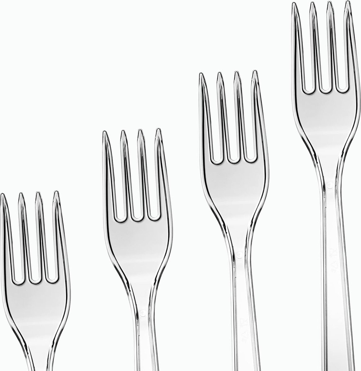 SK Plastic bestek plastic vorken plastic vorken feestservies herbruikbare plastic vorken taartvorken 100 stuks
