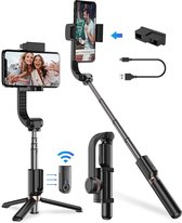 Bluetooth Handheld Gimbal Stabilizer - Uitschuifbaar en Draagbaar - Anti-Shaking Technologie - Compatibel met Diverse Smartphones - Professionele Videografie Tool