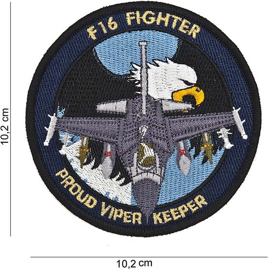 Embleem stof Patch F-16 proud viper