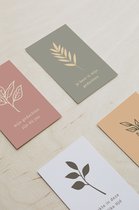 Duurzame rouwkaarten - sterkte kaarten - condoleancekaarten - 16 stuks + enveloppen