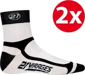 2 paar 21Virages sokken #4 zwart - 32/36