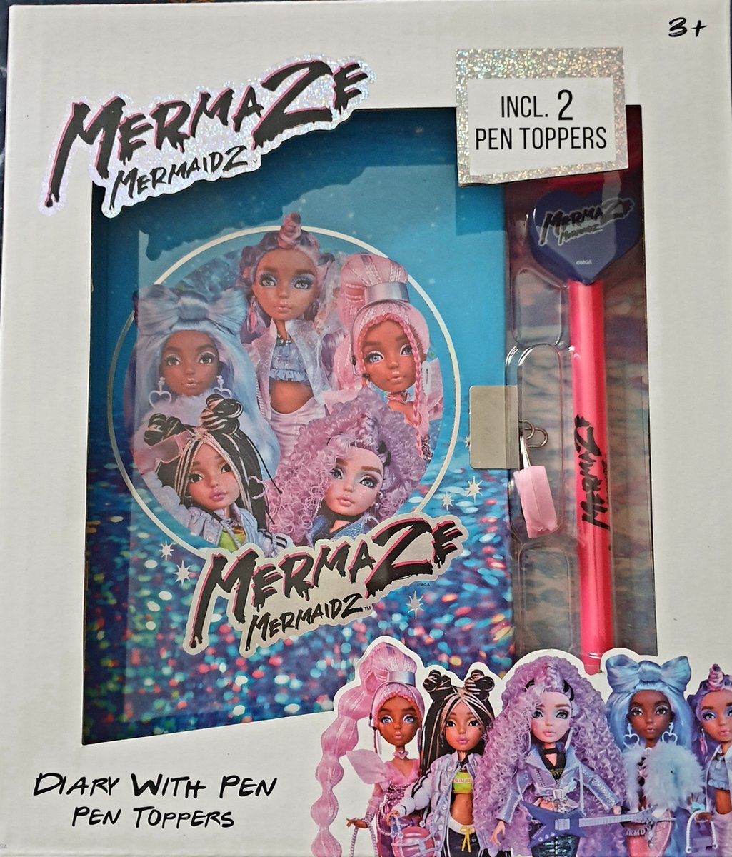 Mermaze Mermaidz Dagboek met Slotje + Pen + 2 Pentoppers