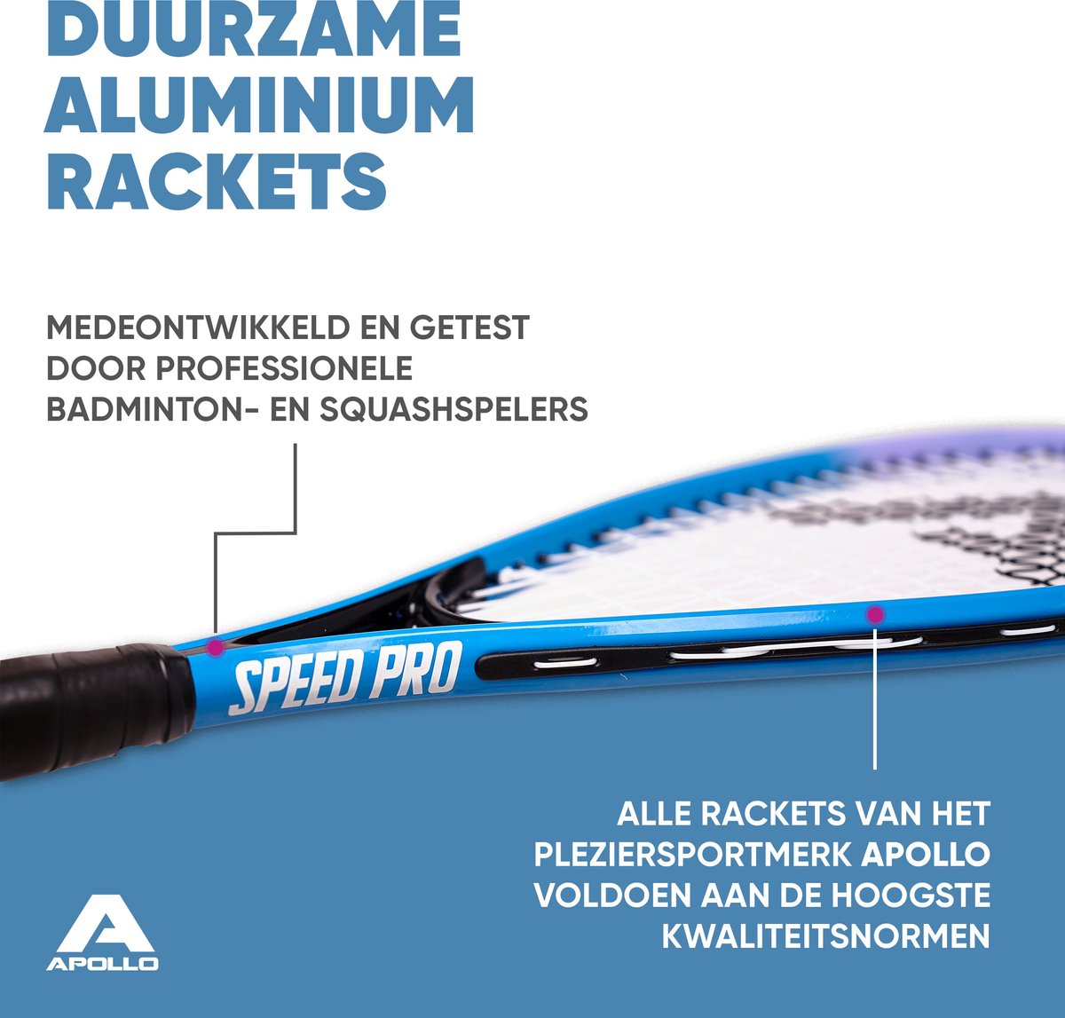 Badmintonset mit 2 Schlägern, 3 Bällen & Hülle | Wavetec Magan 5 | Günstiges Set