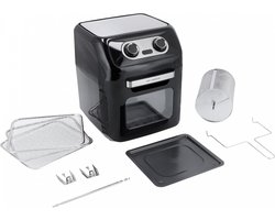 Just Perfecto 12-in-1 Airfryer Oven XXL 12l - 1800W - Inclusief 7 Accessoires - RVS - Heteluchtfriteuse Oven - 12 Programmas - Braden, Grillen, Bakken, Roosteren én Frituren En Meer - Ideaal Kerst En Nieuwjaar geschenk!