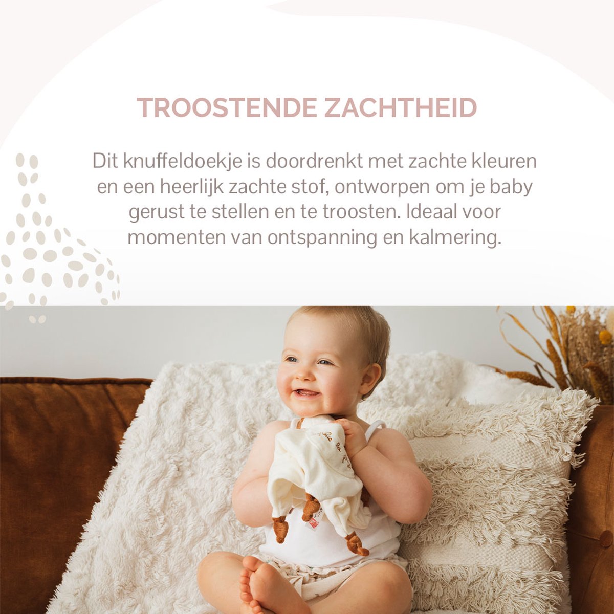 Sophie de giraf knuffeldoekje met speenhouder - Speenknuffel - Speendoekje - Kraamcadeau - Babyshower cadeau - Vanaf 0 maanden - 30 x 30 cm — afbeelding 10