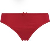 RJ Bodywear Pure Color dames string - donkerrood - Maat: S