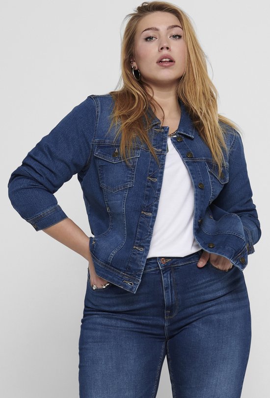 ONLY CARMAKOMA CARWESPA LIFE DENIM JACKET MBD NOOS Dames Jas - Maat 50