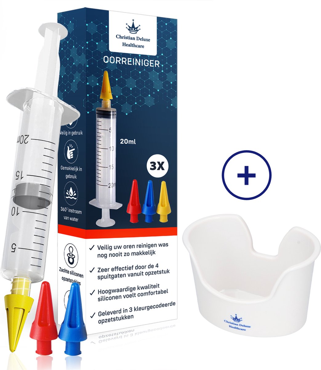Goedkoopste Oorreiniger Set Deluxe - Oorspuit - Oorsmeer verwijderaar - Oorsmeer verwijderen - Oorsmeer - Oren schoonmaken