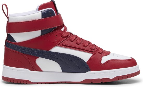 PUMA RBD Game Baskets pour femmes unisexes - PUMA White- New Navy-Club Rouge - Taille 41