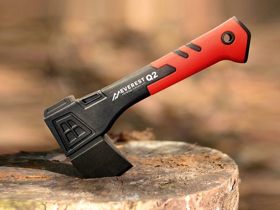 EVEREST Q2 Campingbijl - 25 cm - Fiberglass - Incl. beschermhoes van Everest — afbeelding 2