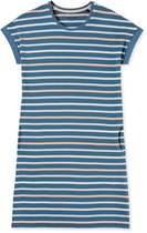 Schiesser Nachthemd 1/2 Arm, 95cm Dames Nachthemd - bluegrey - Maat L