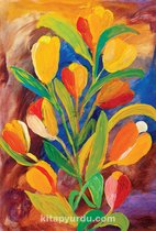 Tulpen Schilderij | Houten Puzzel | 1000 Stukjes | King of Puzzle | 44 x 59 cm