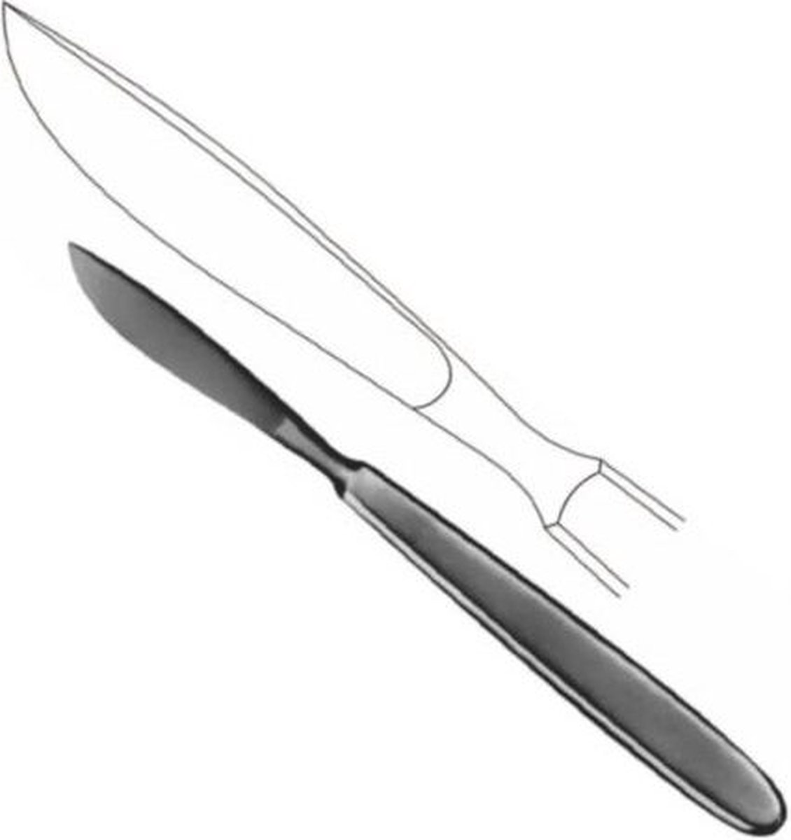 Goedkoopste Belux Surgical Instruments / Langenbeck Resectie mes - 17.5cm