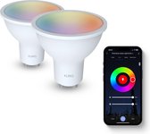 FlinQ Smart GU10 - Slimme Lampen - Led lamp - Inbouwspot - RGB - Alexa & Google Assistant - 2-pack - Wit
