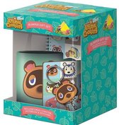 Nintendo - Animal Crossing - Coffret cadeau (New Horizons Faces) : Mug, carnet, dessous de verre et porte-clés