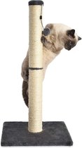 Kattenkrabpaal, medium, 40 x 40 x 80 cm hoog, grijs
