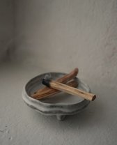Palo Santo Wierook brander - Copal incense burner - Wierookhars - Hand Gemaakt Keramiek - Witte Salie holder - Cloud