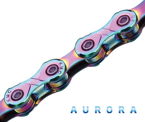Chaîne KMC X12 bleu aurore 126s
