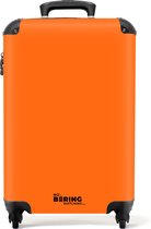 NoBoringSuitcases.com® - Oranje handbagage koffer - 55x35x25
