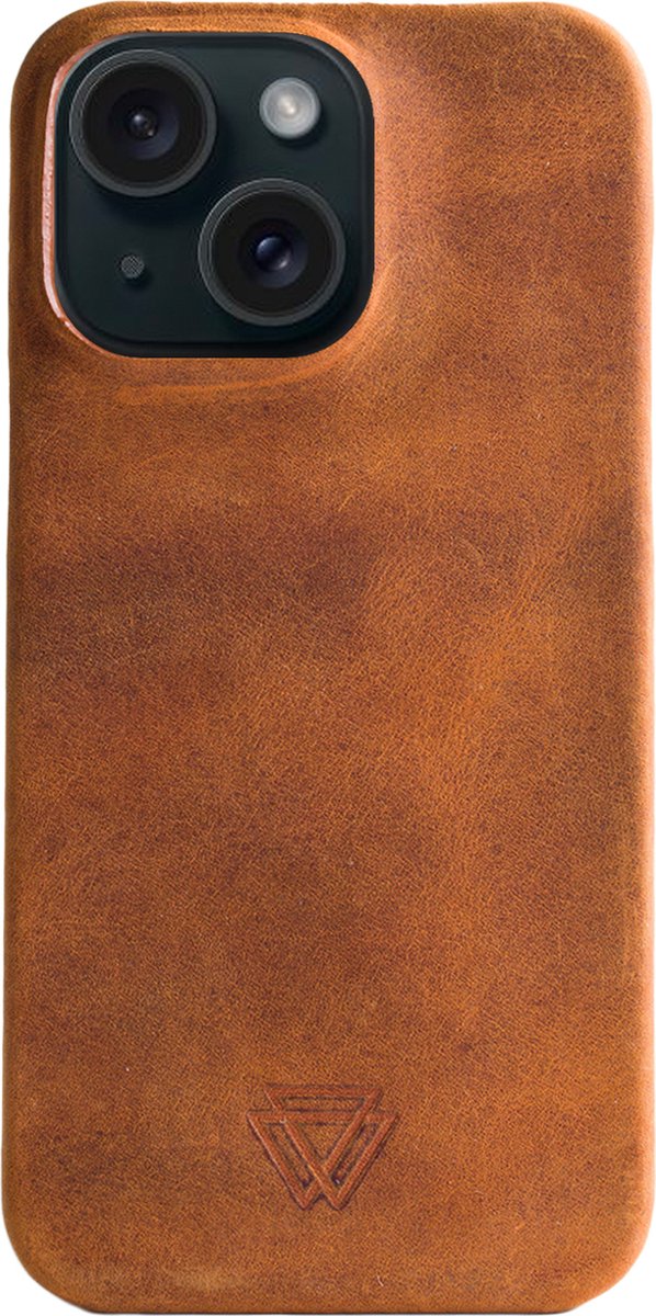 Wachikopa Hoesje Geschikt voor iPhone 15 - Wachikopa Full Wrap Backcover - beige