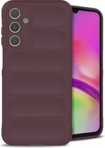 iMoshion Hoesje Siliconen Geschikt voor Samsung Galaxy A25 / A24 - iMoshion EasyGrip Backcover - Aubergine