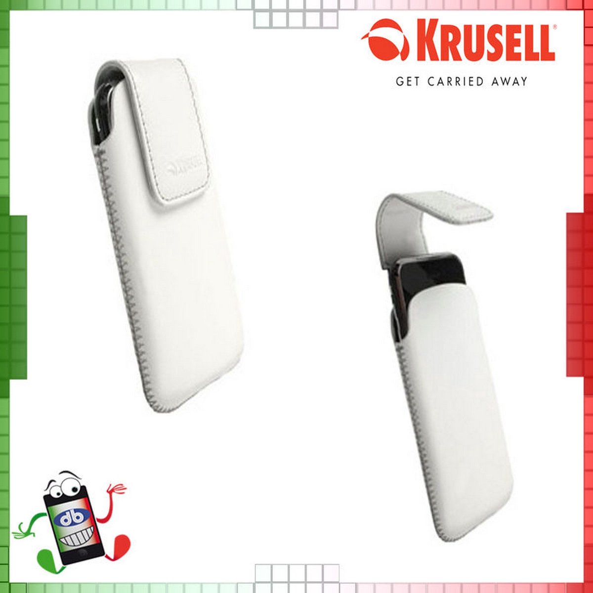 Krusell VINGA (lederen tas - maat M ) - Wit