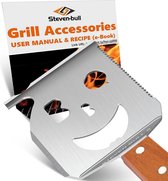 Grillspatel voor grill, 7 in 1 grillgereedschap voor grill, multifunctioneel grillgereedschap, vadergeschenken, cadeaus voor mannen