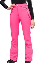 Superdry Ski Softshell Slim Trousers Dames Broek - Hyper Magenta Pink - Maat M