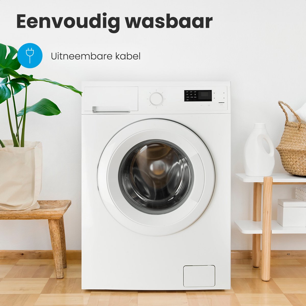 Afbeelding 3 van Auronic Elektrische Deken - Warmtedeken - 9 Warmtestanden - 1 Persoons - 160x120cm - Verwarmingsdeken - Licht Grijs