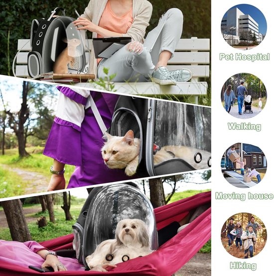 OneTigris Hoppy Camper 2.0 Dog Backpack for Camping, Hiking, Travel