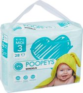Poopeys Luiers - Maat 3 (4 tot 9 kg) - 28 stuks