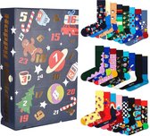 Bol.com Happy Socks - Unisex Sokken Happy Holidays 24-Pack Advent Gift Box - Multi - Maat 36-40 aanbieding