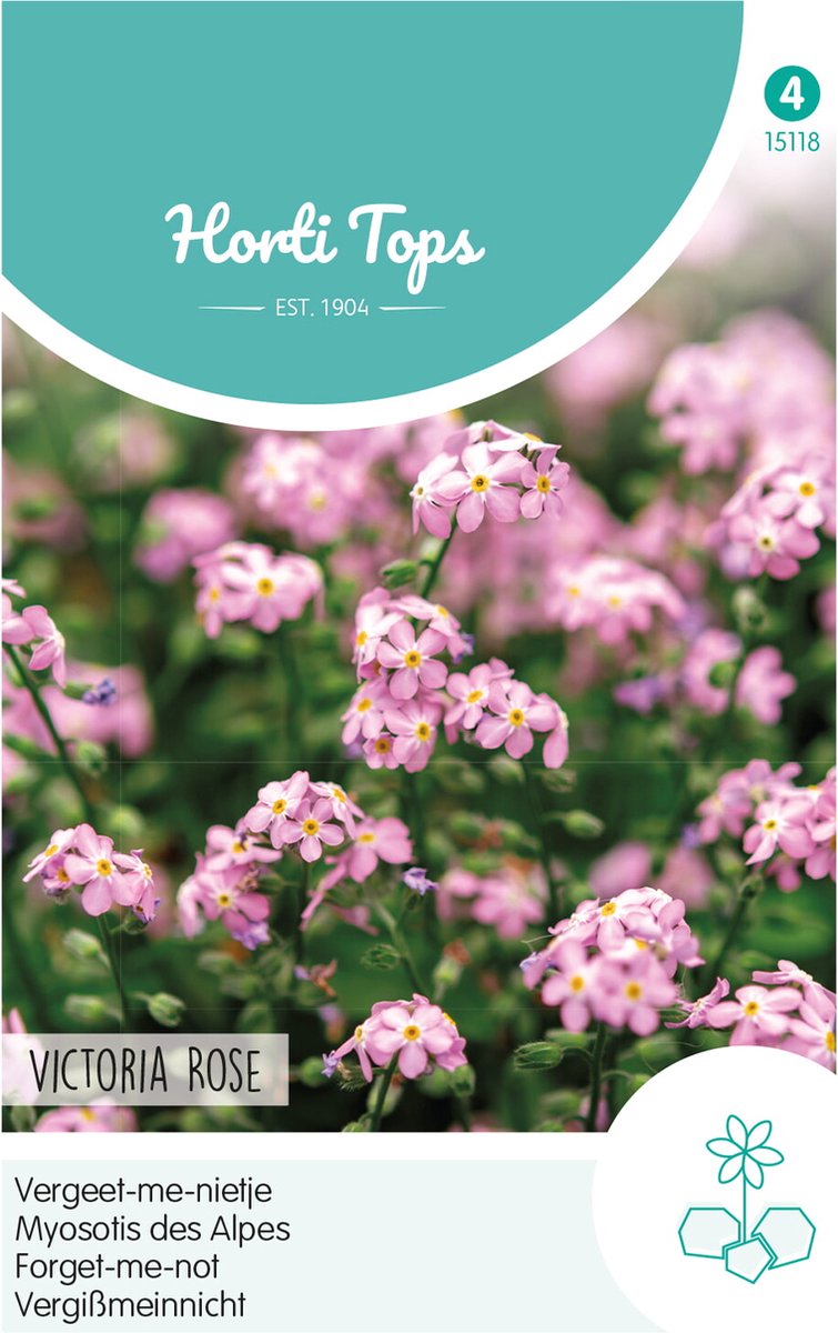 Hortitops Vergeet-Me-Nietje Bloemzaad - Myosotis Alpestris Victoria - Rose