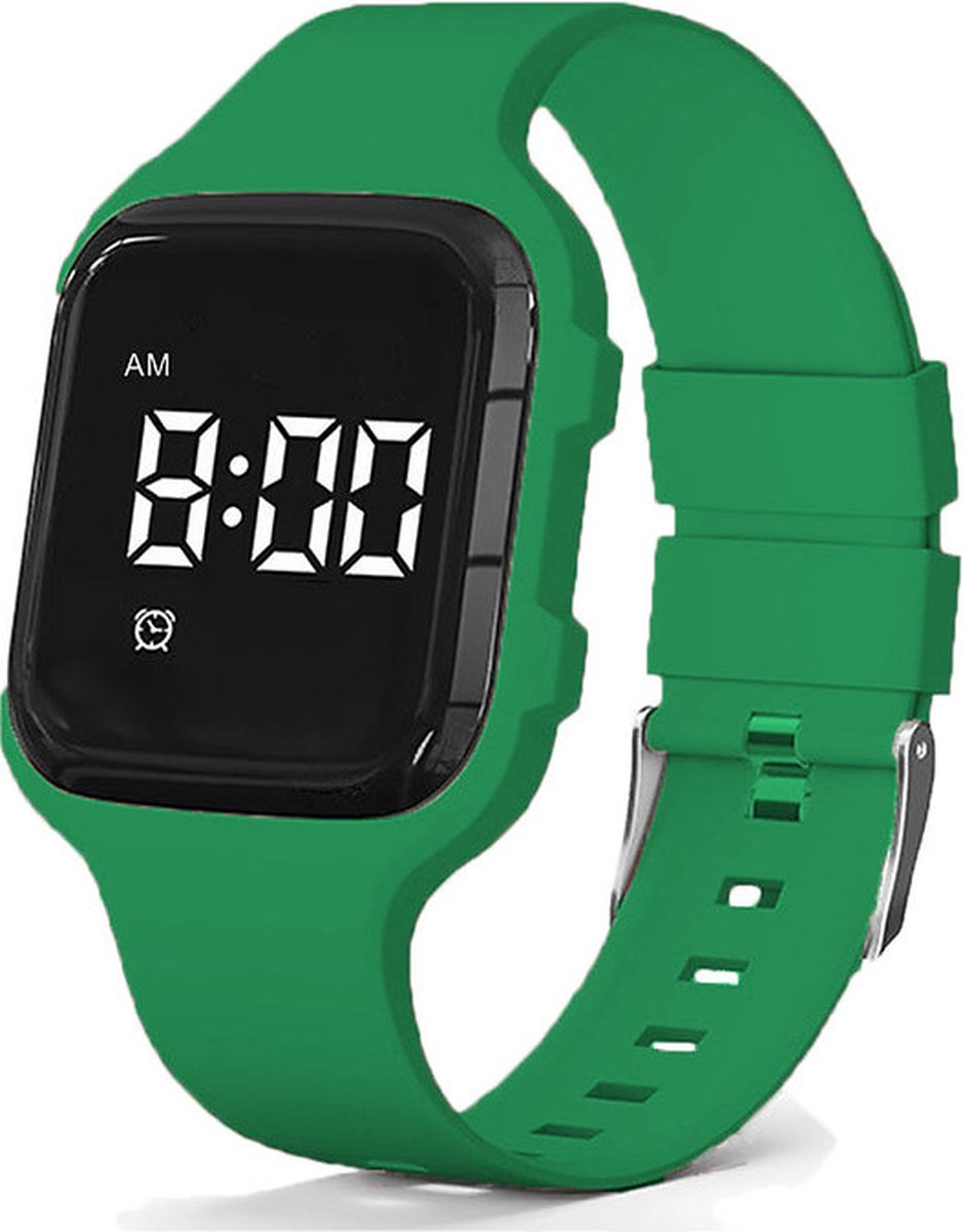 Goedkoopste R15 Kinderhorloge – medicijnalarm - plaswekker - herinneringshorloge – 15 alarmmomenten – groen