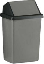 Eclipse - Afvalemmer - 10 Liter - Grijs - (Set van 2)