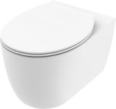 Viidako – Paskii Toiletpot – Mat Wit – Design - Rimless – INCLUSIEF Softclose zitting – Quick release - Hangend/zwevend toilet