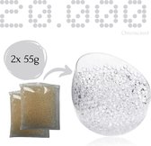 Waterparels Transparant - 20.000 Stuks - 110 gram - 7/8 mm - Gelballetjes - Waterbeads - Waterabsorberende Balletjes