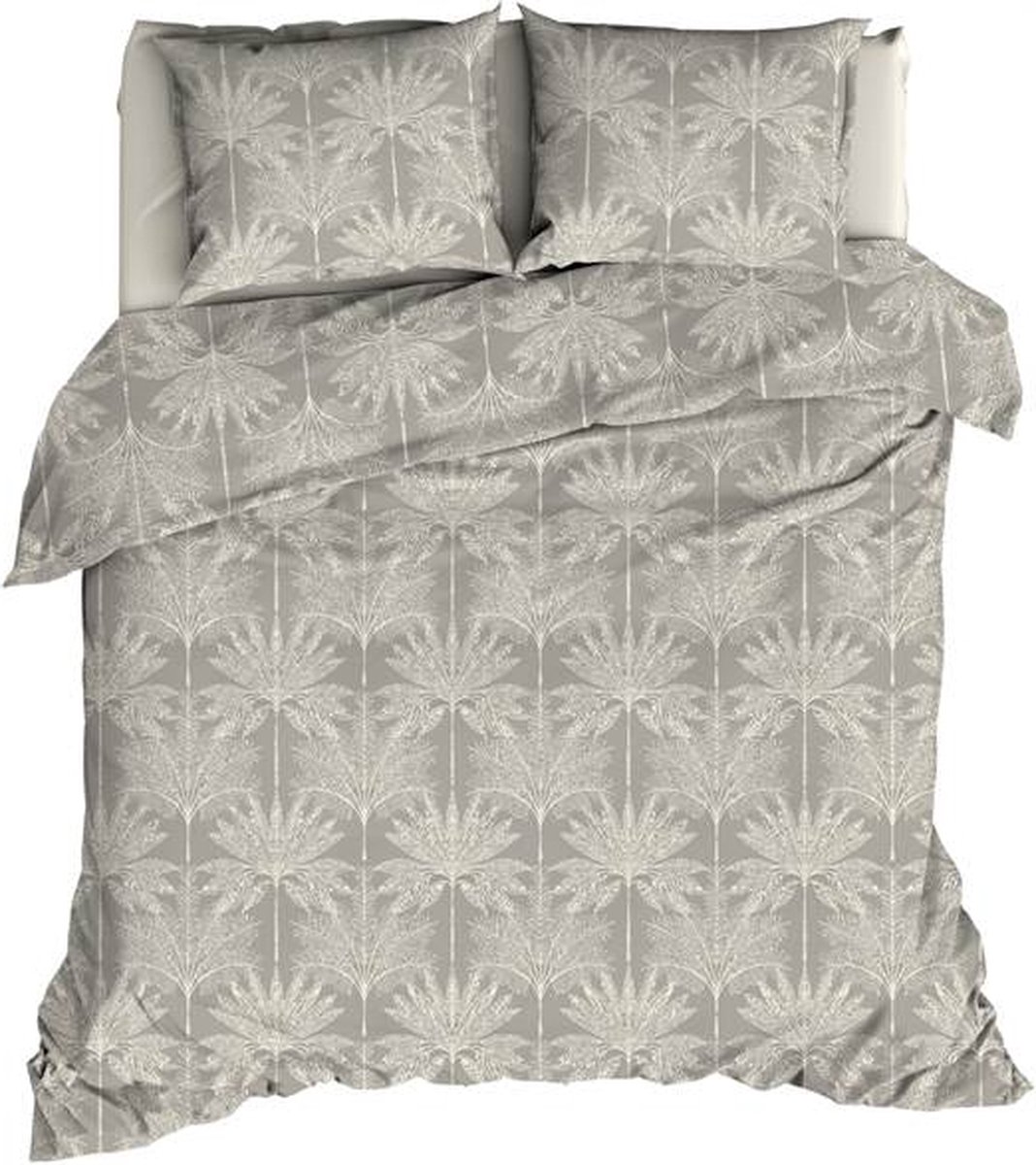 Satin d'Or Palmyra Dekbedovertrek - Lits-jumeaux - 240x200/220 cm - Khaki