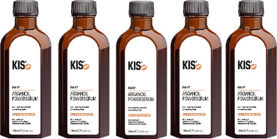KIS - Kappers Argan Oil Power Haarserum - voordeelverpakking - 5 x 100 ml
