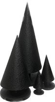 Décoration sapin de Noël Campinas | Petit | Robuste | Noir mat | Ø9 x H20 cm