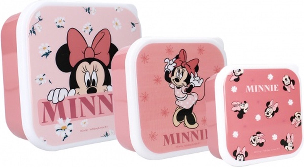 Minnie Mouse Snackbox (3in1) - Lunchbox - Disney - Bon Appetit!