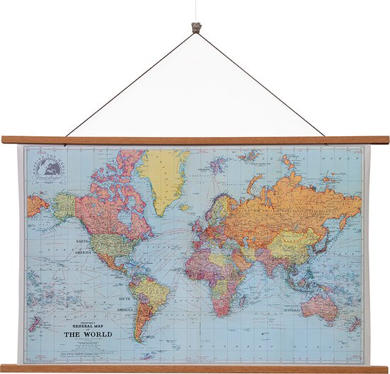 STAS Poster Hanger (84cm) - Bois - Teck - Système d'accroche affiche magnétique - Cadre affiche - Pince à affiche - Porte affiche