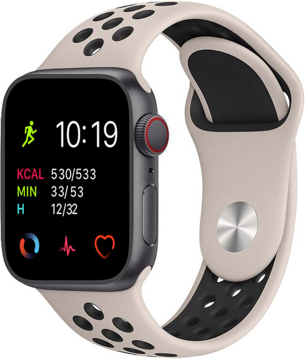 Bol.com Royal Supplies RF-93 - Smartwatch - Smartwatch Dames - Smartwatch Heren- Screenprotector- Bruin/zwart aanbieding